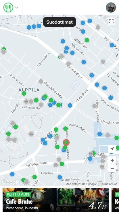 Palvelun optimointi mobiililaitteilla hyvin toimivaksi on ollut Eatin uudistuksen yksi tärkeimpiä tavoitteita.