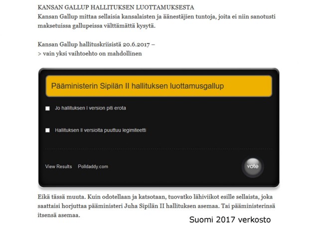 Laita SInäkin äänesi vaikuttamaan; Kansan Gallupissa!