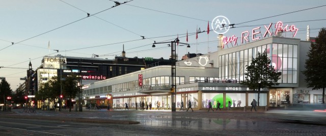 Havainnekuva maalailee, miltä valmis Amos Rex tulee näyttämään.