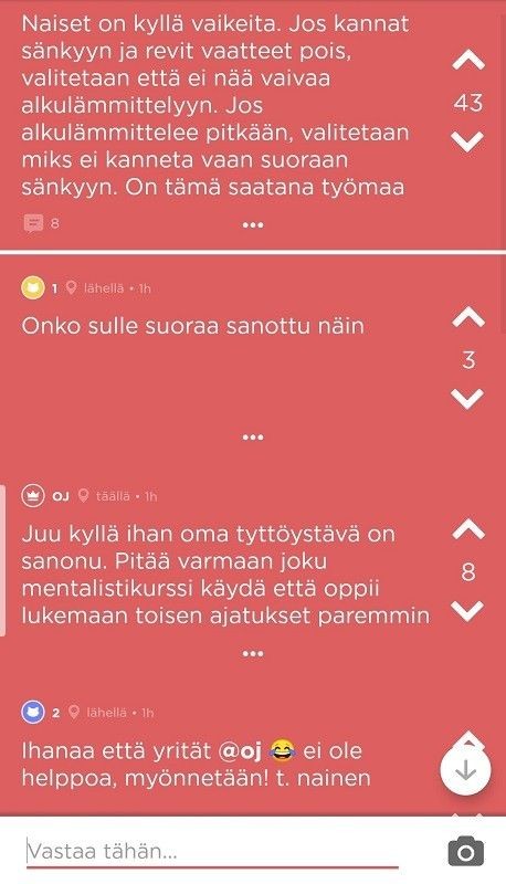 @seksi-kanavalla miehet ovat Marsista ja naiset Venuksesta.