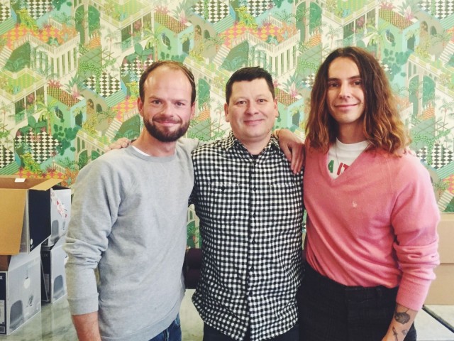 Ville Relander, Alex Nieminen ja Richard McCormick.