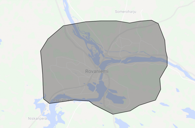 Woltin kuljetusalue Rovaniemellä.