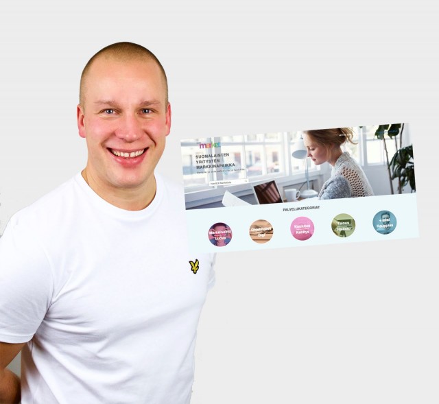 Paul Arpikari on saanut mukaan B2Bmarket.fi palveluun jo 40 yritystä kotisivujen tekijöistä tilitoimistoihin ja videotuotannoista Facebook –mainonnnan koulutuksiin.