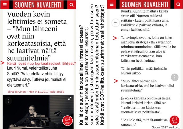 Uskaltavatko ja saavatko edes toimittajat kertoa sinisten synnyn todelliset arkkitehdit?