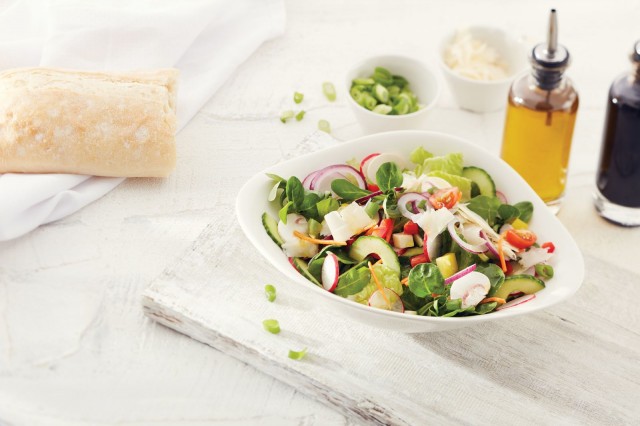 Vapianon Insalata mistan täytteeksi on saatavilla tofua.