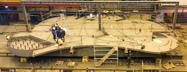 Terassia rakennetaan parhaillaan Rauman telakalla.