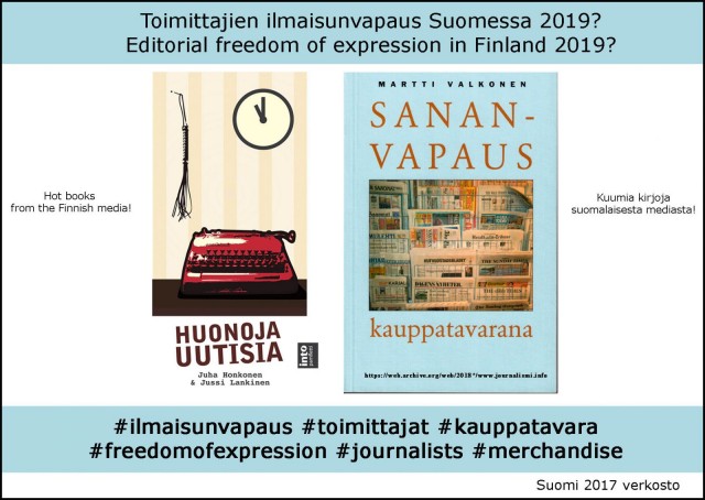 Kuumat kirjat suomalaisesta media-alasta.