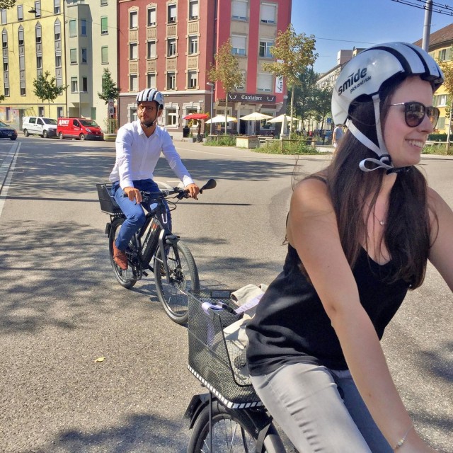 Bond-pyörien taustalta löytyvällä emoyritys Smidellä on vastaavia kulkupelejä myös Zürichissa.