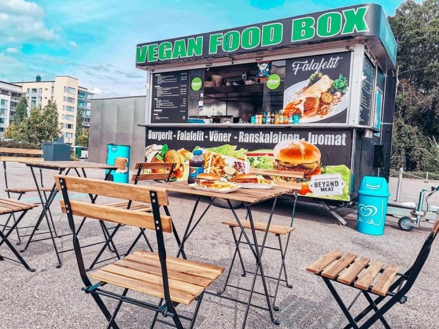 Vegan Food Box on vielä elokuun loppuun asti Aurinkolahden rannassa.