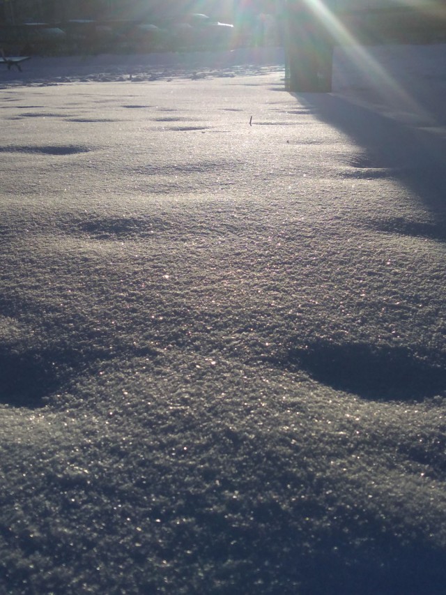 Kyllä se lumi sieltä vielä tulee. Viimeistään vuoden sisään.