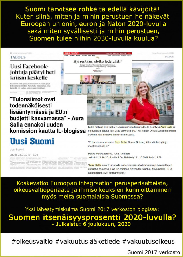 Suomesta toimiva mallimaa. Myös suomalaisille itselleen.