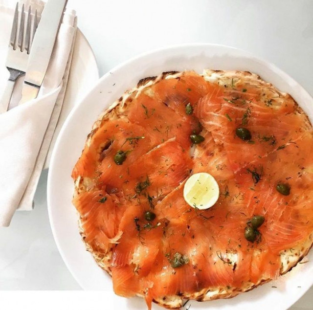 Norwegian Smoked Salmon Pizza
