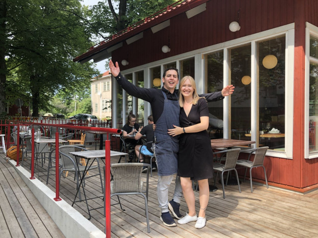 Hanna ja Andres Ferrandiz ovat Casa Hagan yrittäjäpariskunta.