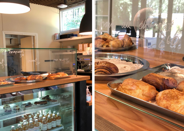 Pain au chocolat kätkee sisäänsä Valrhonan tummaa suklaata.