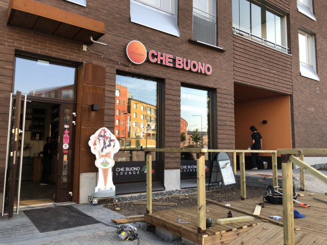 Che Buonon ympäristö on vielä hyvin keskeneräinen.