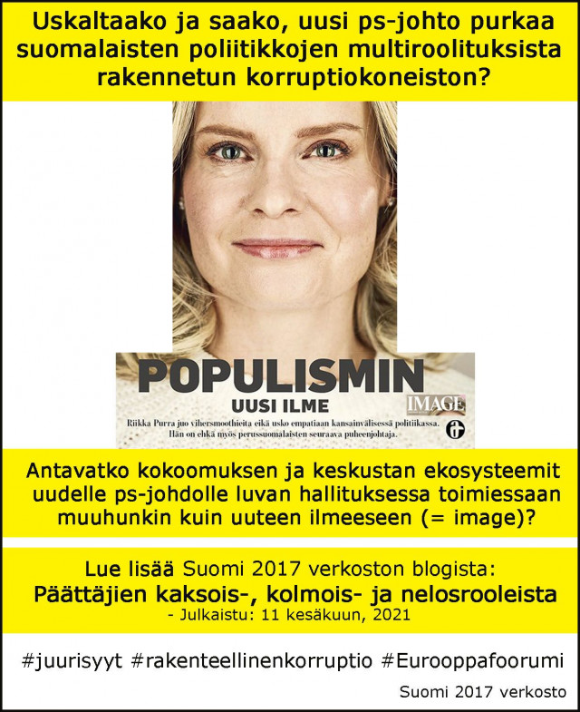Kokonaan uusi ilme toimia politiikan pelikentillä!