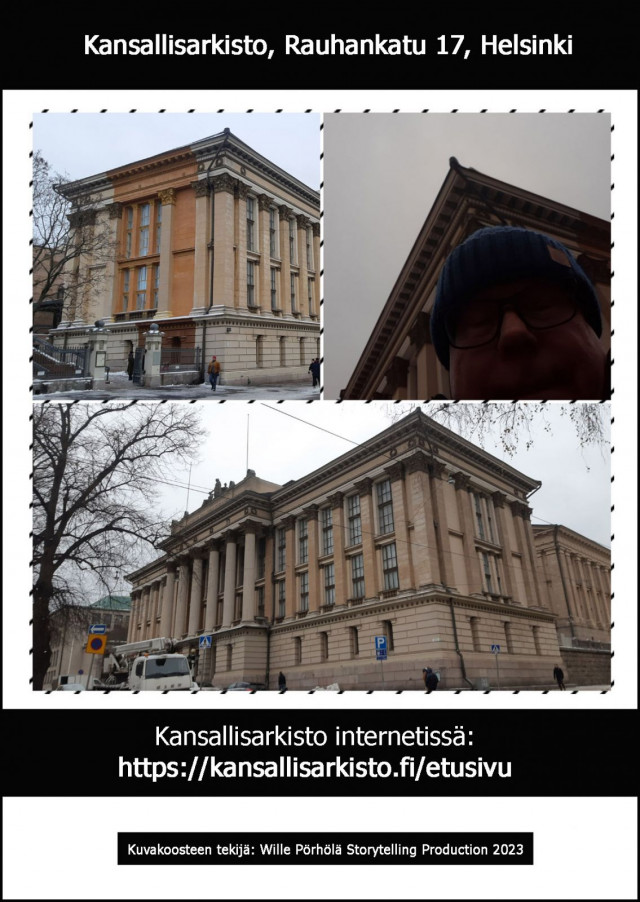 Kansallisarkiston pääpaikka Helsingin Kruununhaassa.