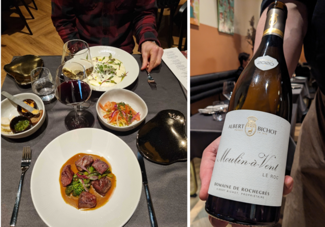 Pääruokana: Iberico Presa ja Gnocchi.