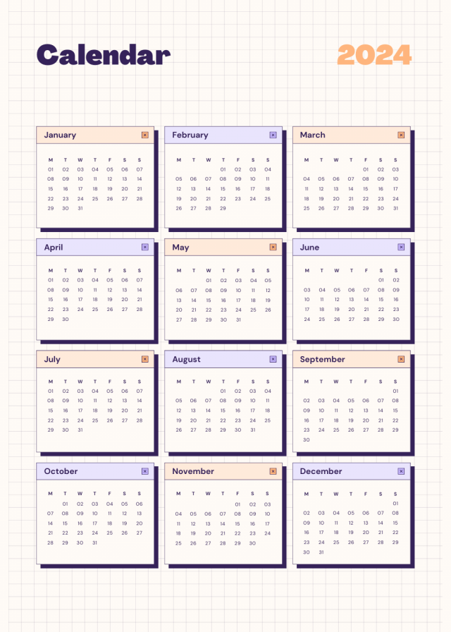 Printable 2024 Calendar