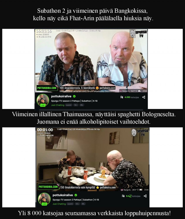 Suomalaista mieskomeutta luomuimillaan.