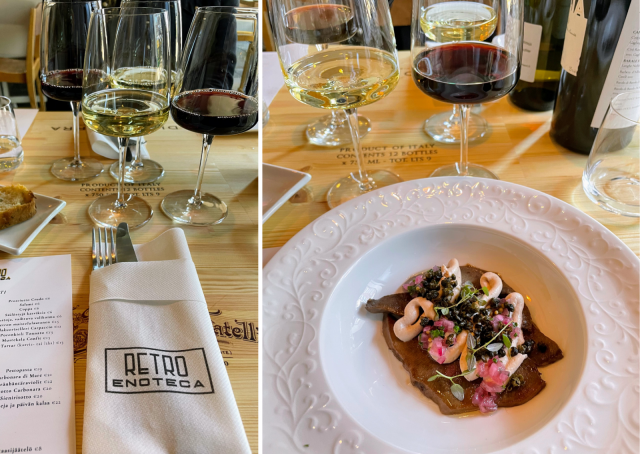 Rapeat kaprikset viimeistelevät Poronkieli Tonnato -annoksen.