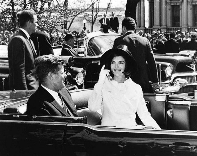 John F. Kennedy ja Jackie Kennedy 27. maaliskuuta 1963.