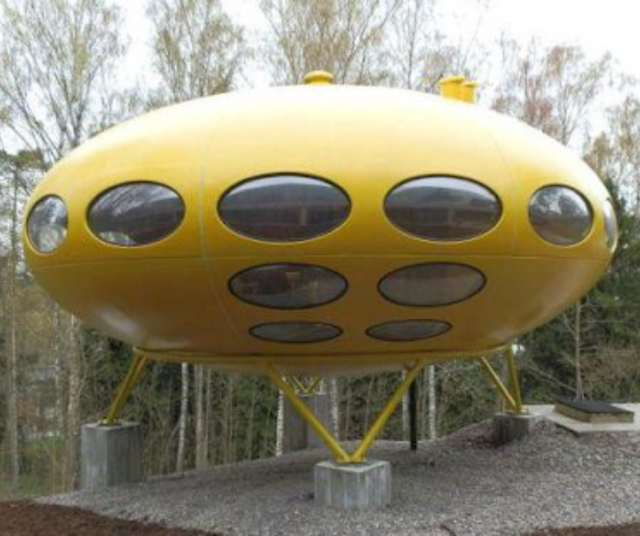 Matti Suurosen suunnittelema Futuro-talo vuodelta 1968.